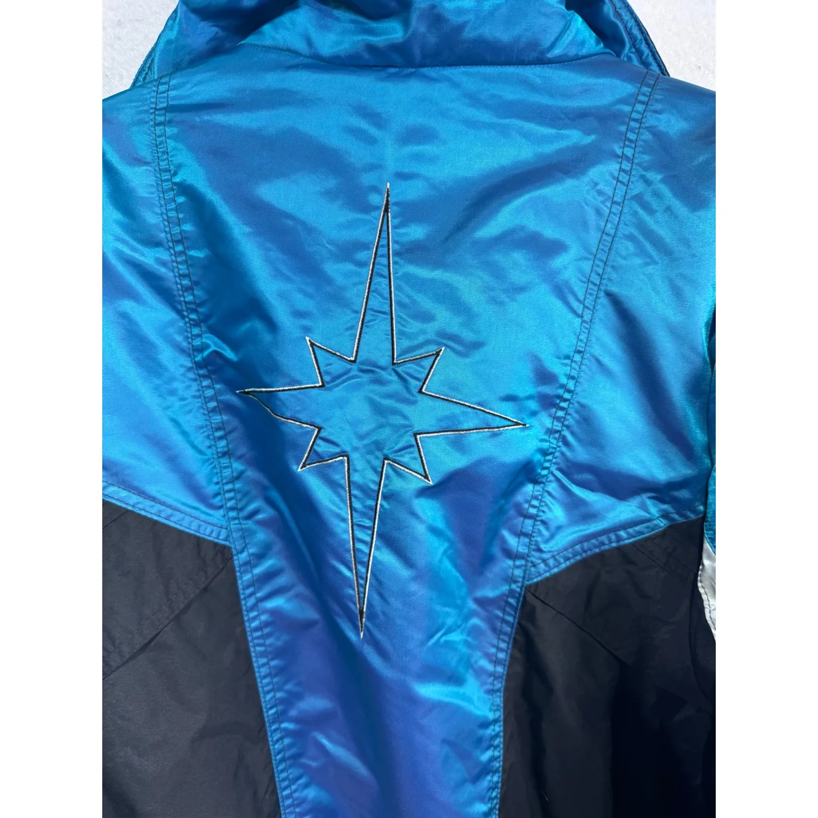 Vintage Polaris Colorblock Ski Jacket 90's Y2K Retro Snowmobile Women's XL Black - Image 9