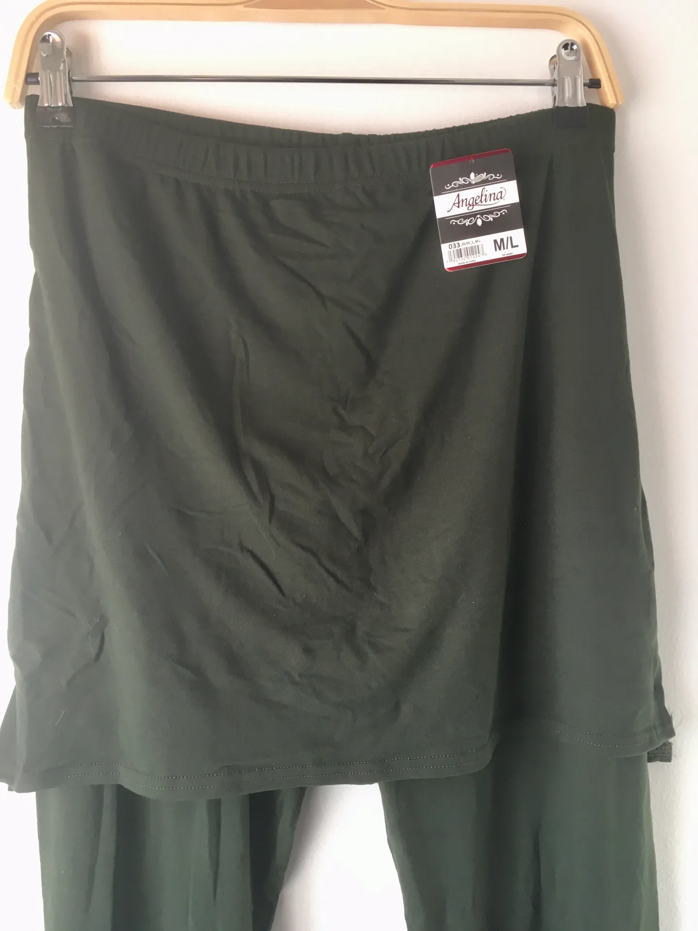 Skirted Leggings, Medium/Large Green - Image 3