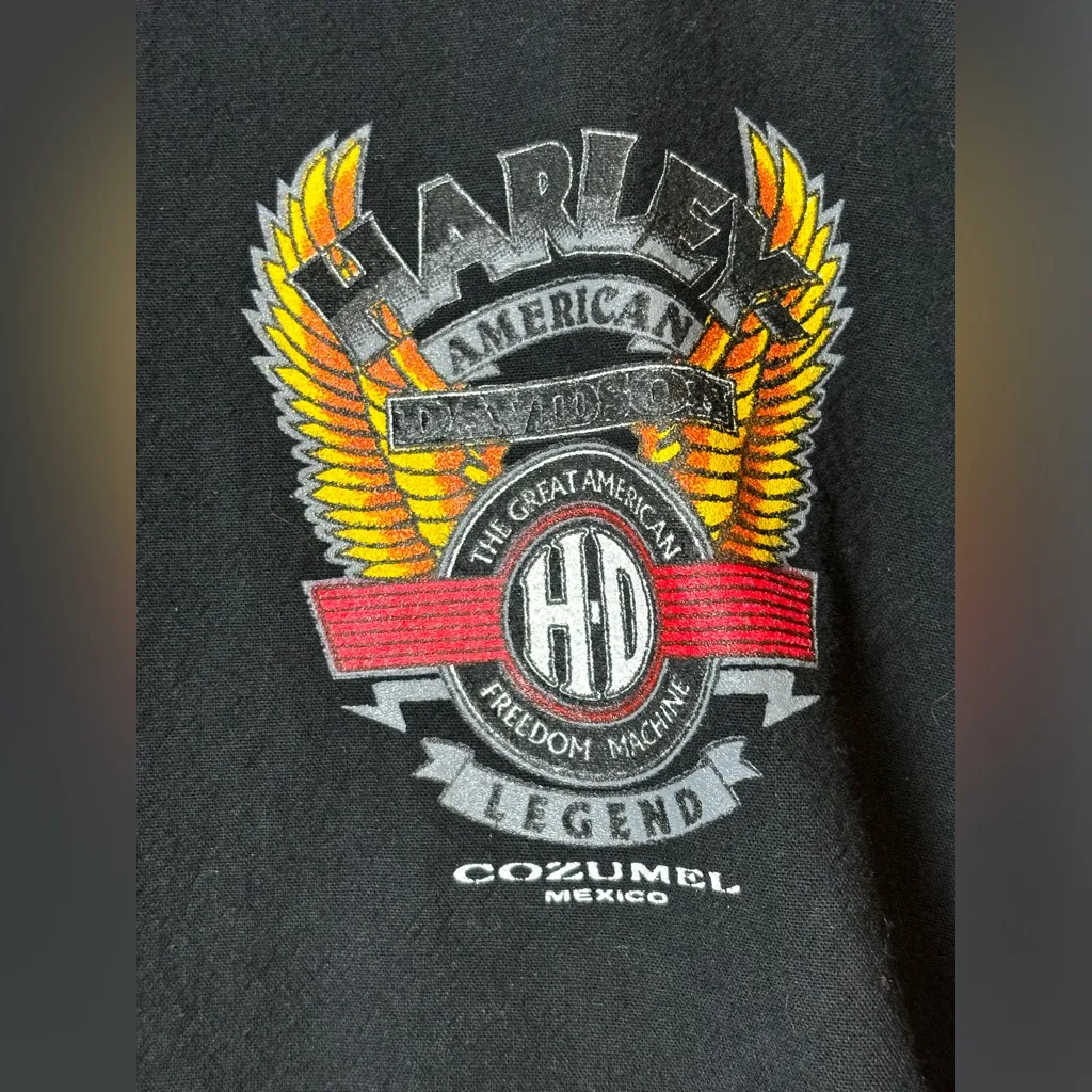 Vintage Cozumel Mexico Harley Davidson Bootleg Lol - Image 3