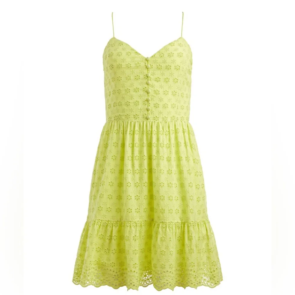 Alice + Olivia Fae Spaghetti Strap Eyelet Mini Dress -‎ Size 0 - Image 4