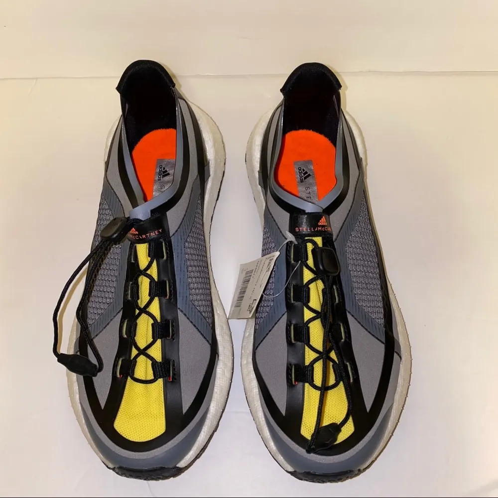 ADIDAS by Stella McCartney Pulse Boost HD Running Sneakers orange yellow sz 5.5 Gray - Image 7