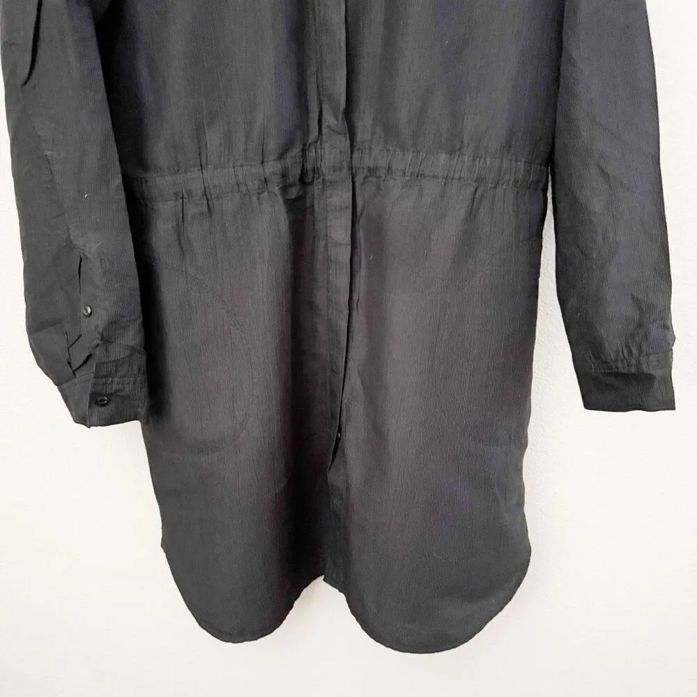 ATM ANTHONY THOMAS MELILLO | Dark Charcoal Mini Ribbed Snap Closure | Medium Gray - Image 3