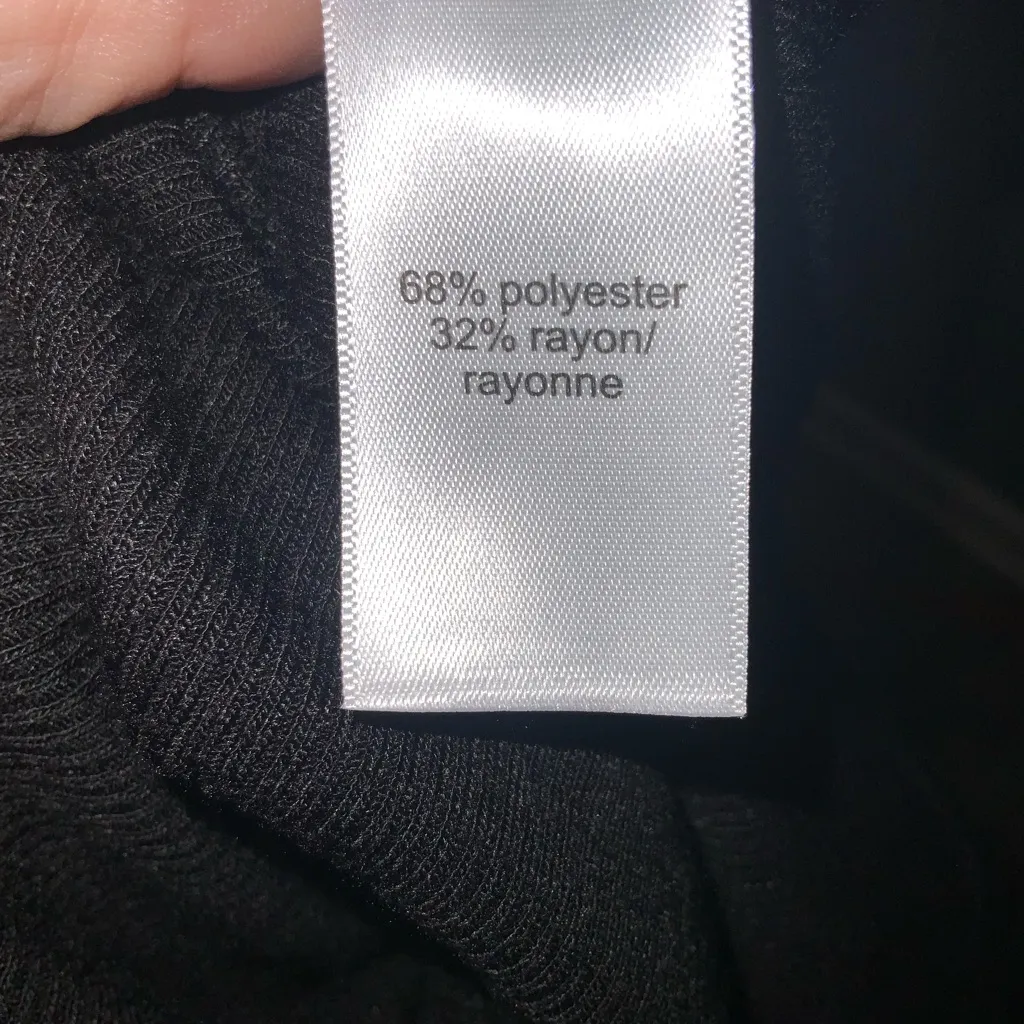 Maurices Black 1/2 Scrunched Sleeve Round Neck Knit Casual Women's Tunic Top 1X - Image 7