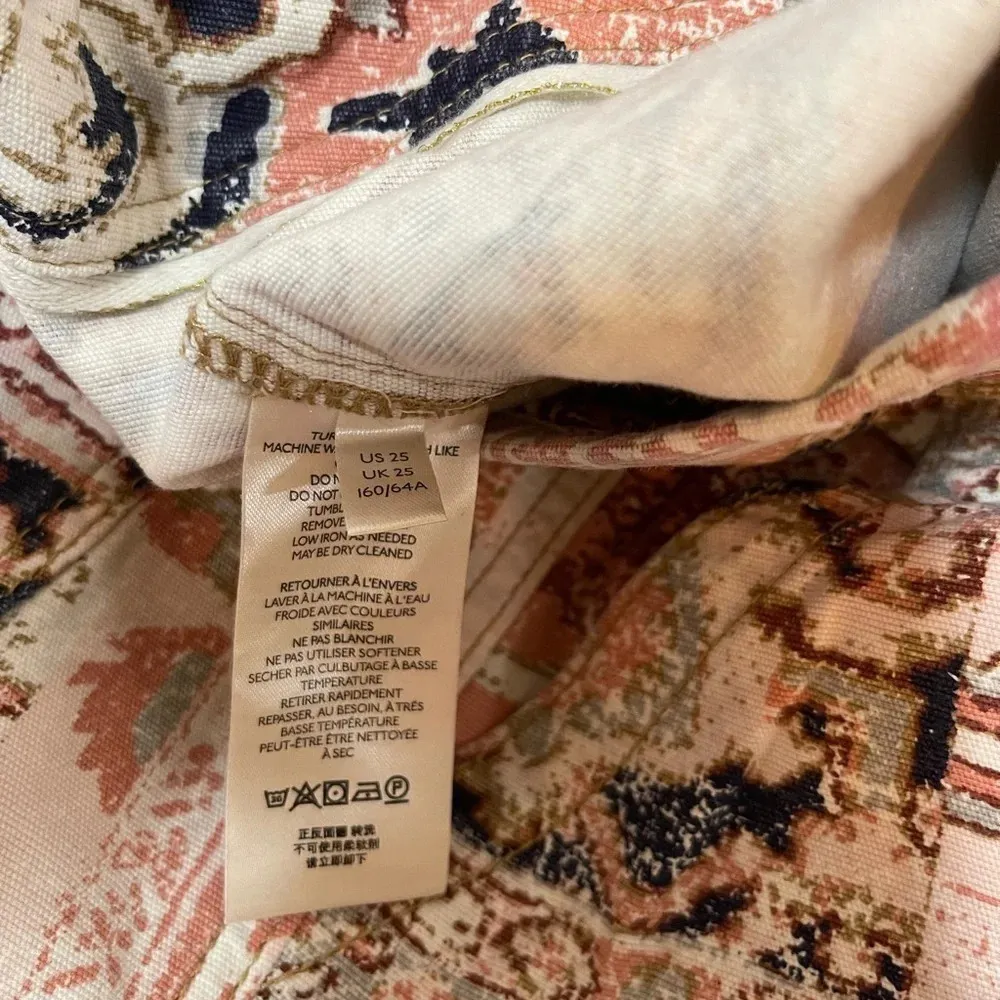 NWOT! Anthropologie The Wanderer pink Aztec utility pants 25 - Image 6