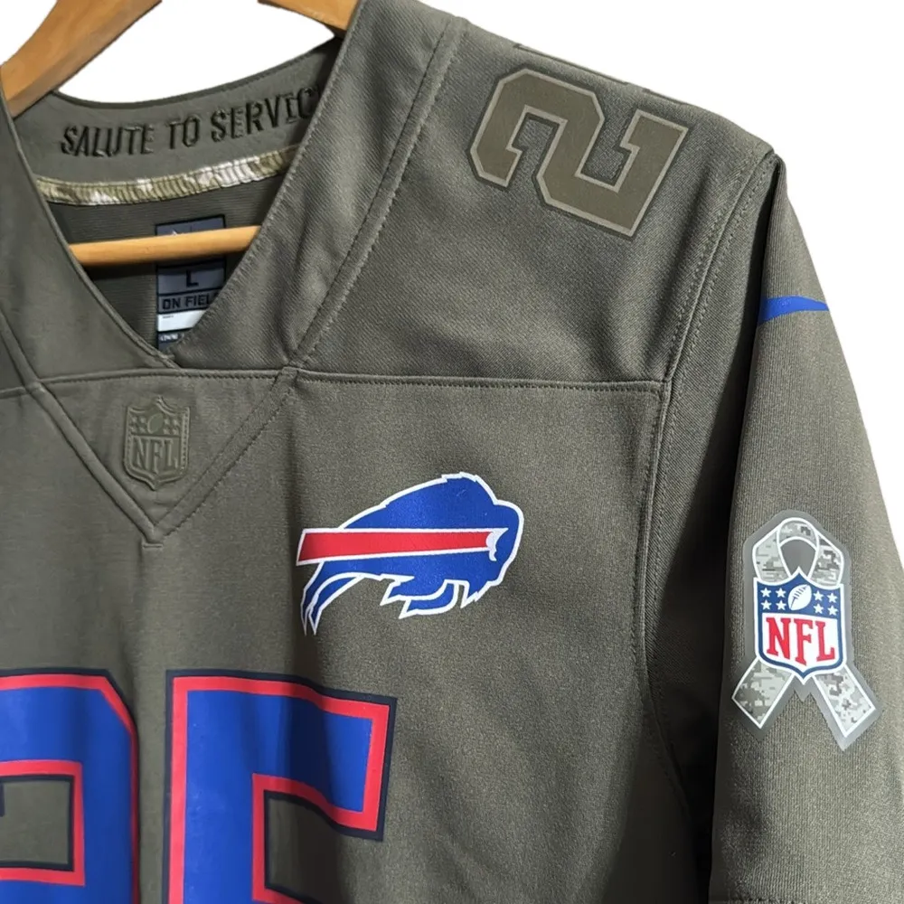 BUFFALO BILLS LESEAN MCCOY SALUTE TO SERVICE OFFICIAL NIKE NFL JERSEY - Image 5