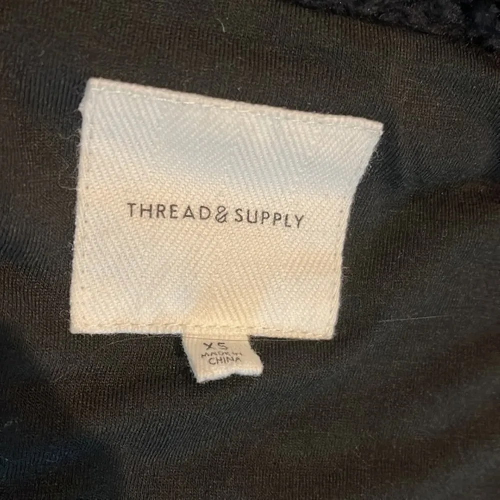 Thread & Supply Sherpa zip up jacket Black Size XS - Image 3