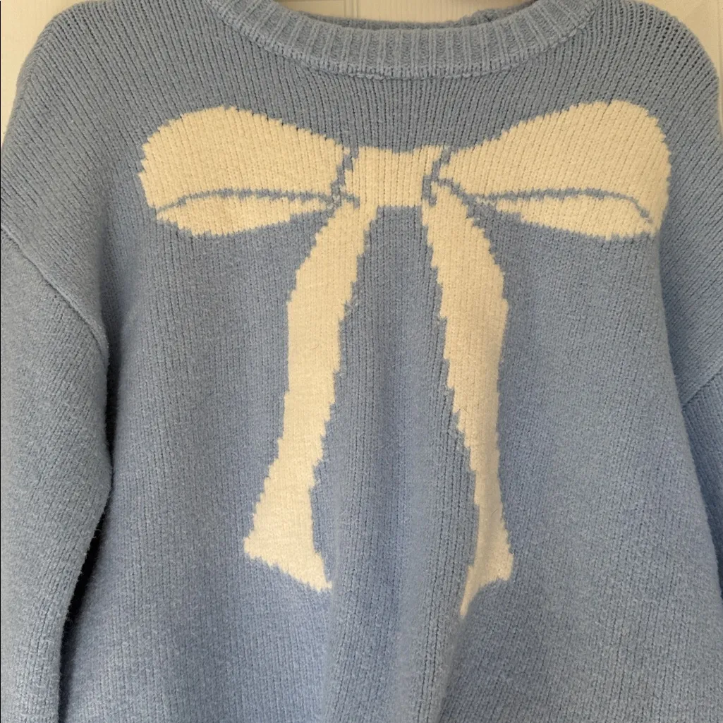 A New Day  Light Blue Knit Sweater - Image 2