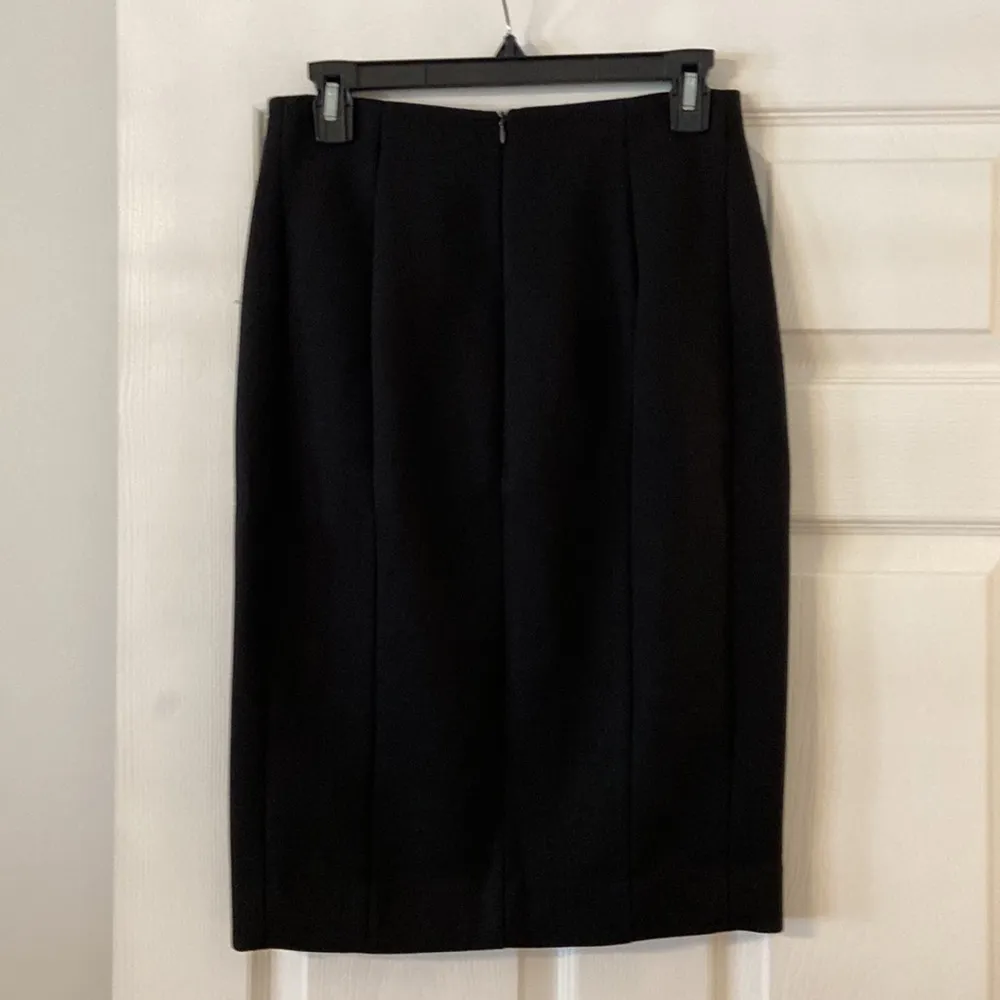M.M. Lafleur size 2 Elegant Black Pencil Skirt length 24” waist 28” some elastic - Image 3