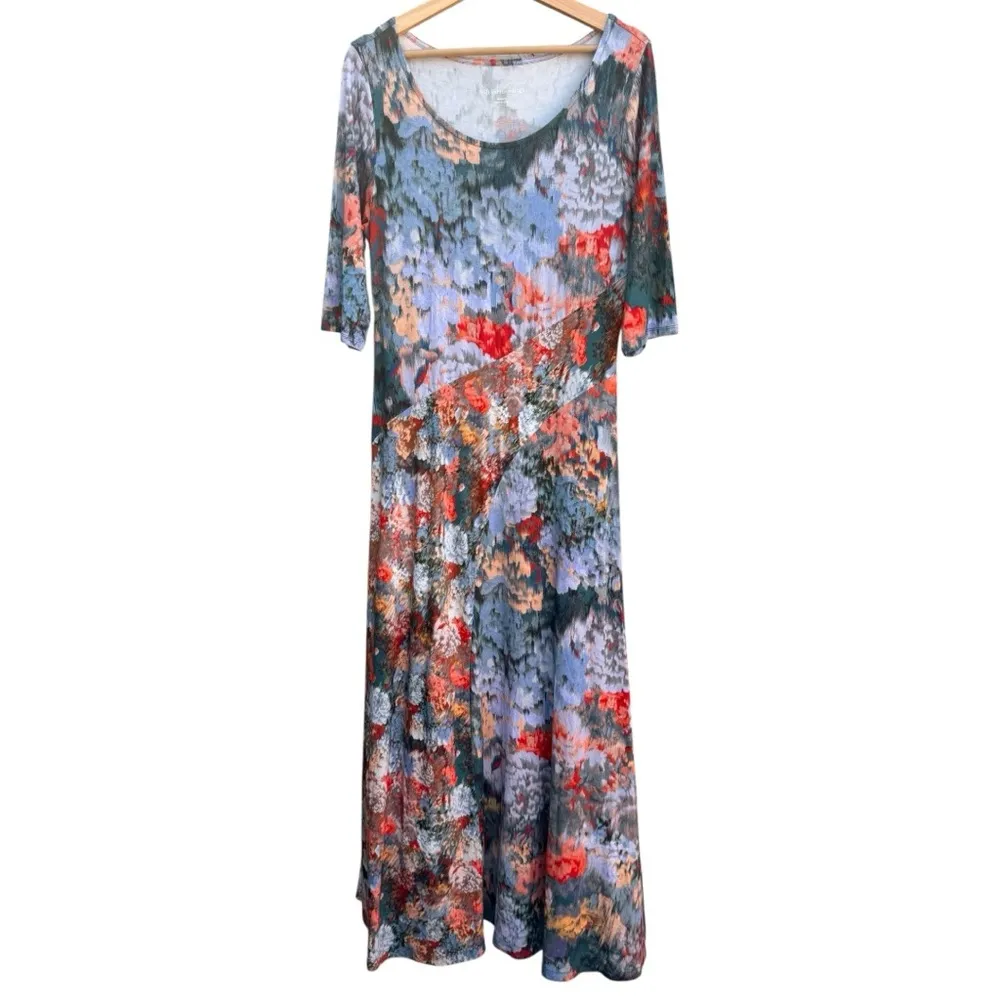 Soft Surroundings Colorful Stretch Jersey Knit Maxi - Image 3