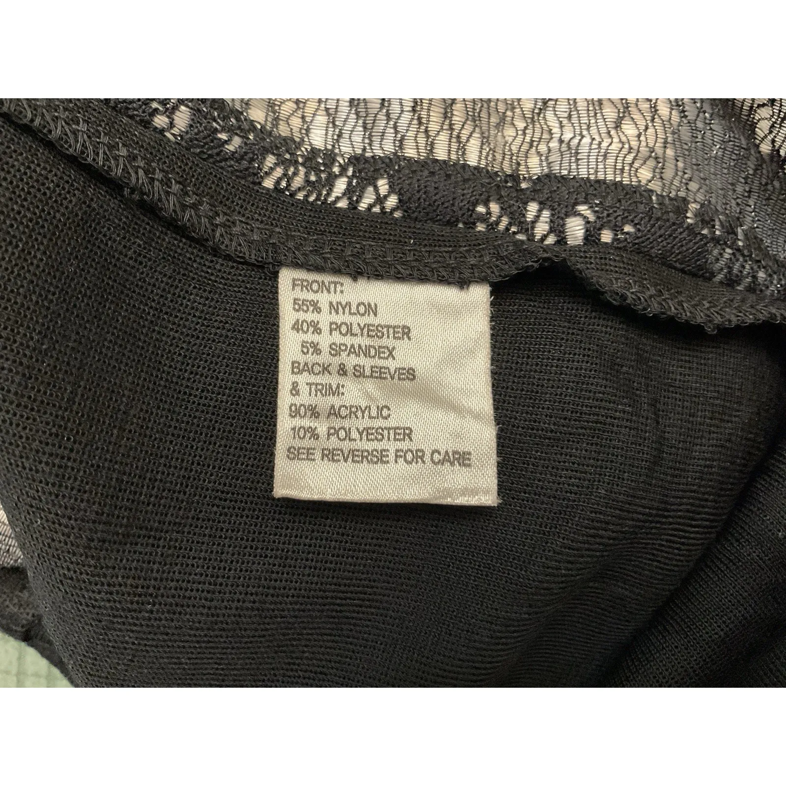 Misook Black  Grommet Lace‎ Cocktail  Dress Size Large - Image 7