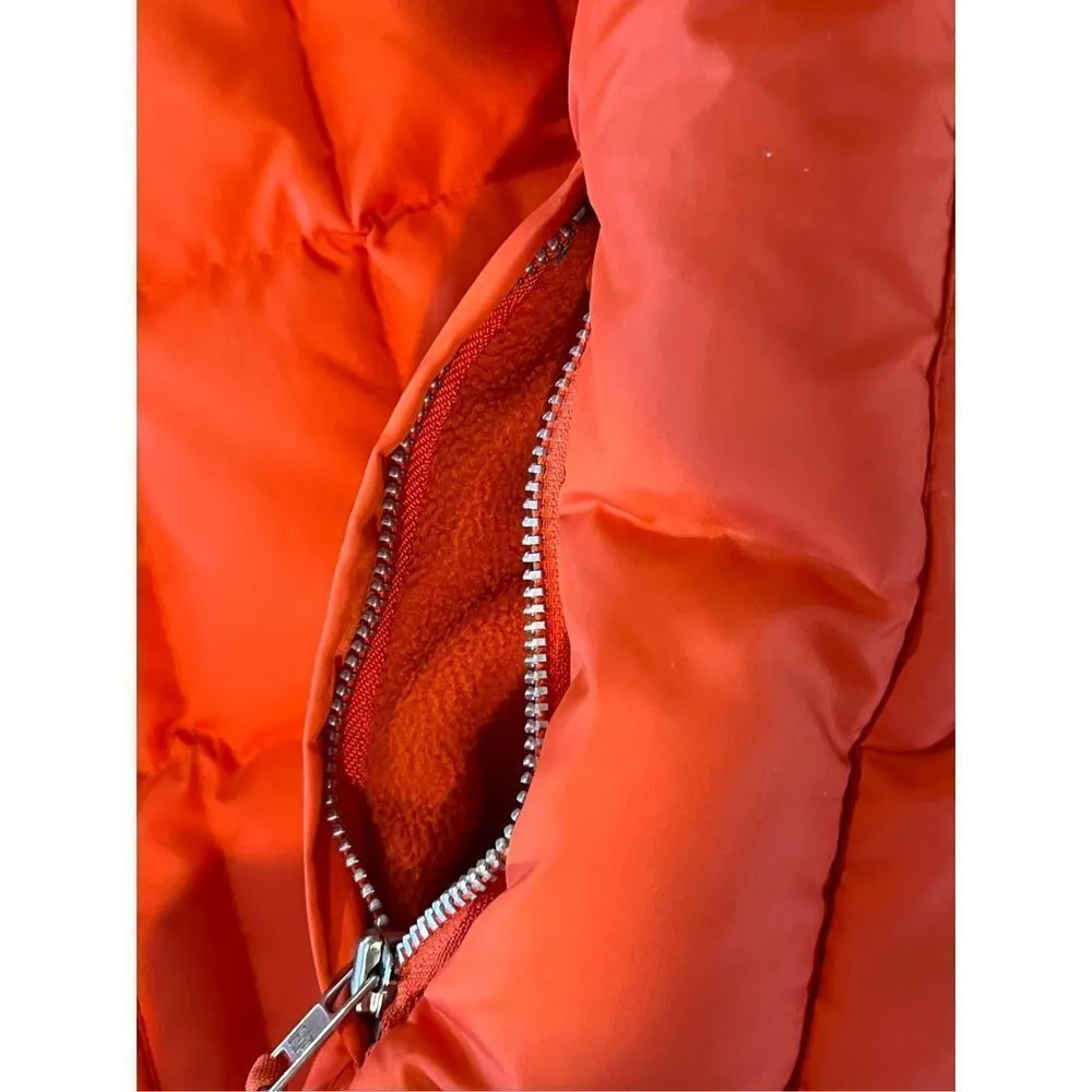 Gap Vintage Down Puffer‎ Zipper Winter Washable Vest Orange Spice MEDIUM Outdoor - Image 13