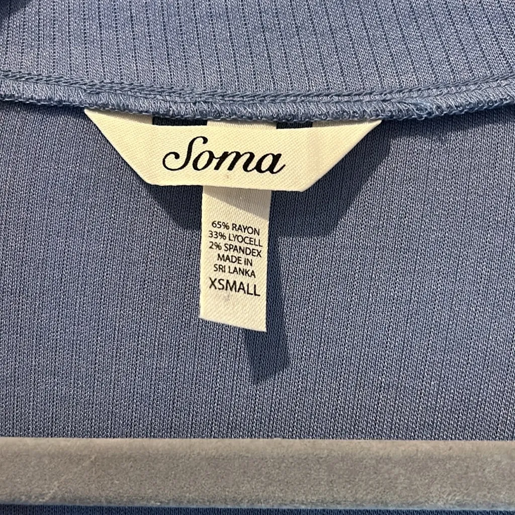 Soma sleep therapy wrap robe in blue stone NWT - Image 3