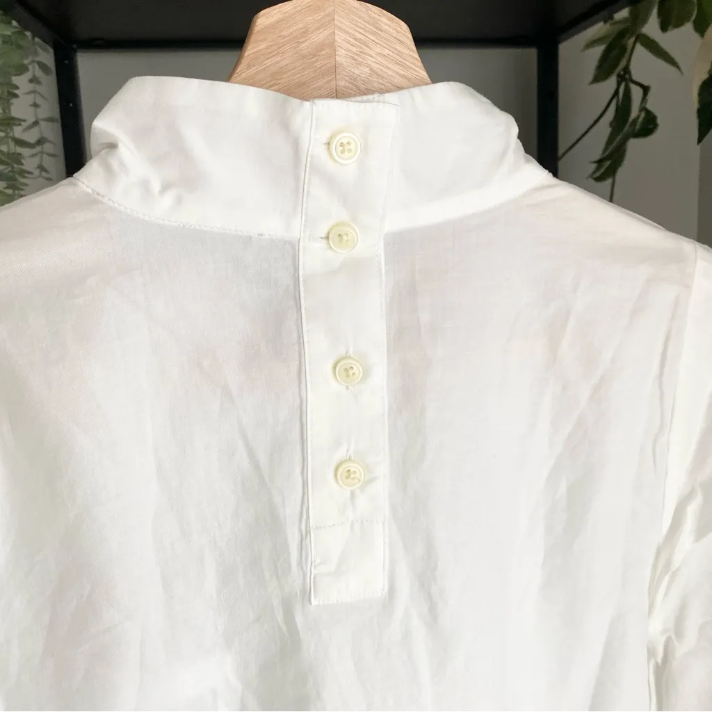 NWT Everlane Cotton Wing Sleeve Mockneck Top - Image 3