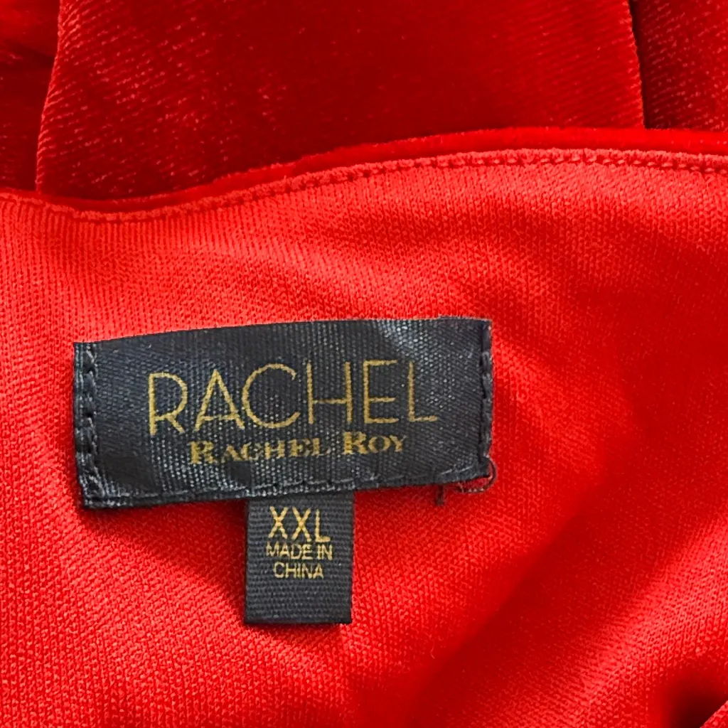 RACHEL Rachel Roy Women's
Harland Velvet Halter Jumpsuit size XXL Red - Image 3