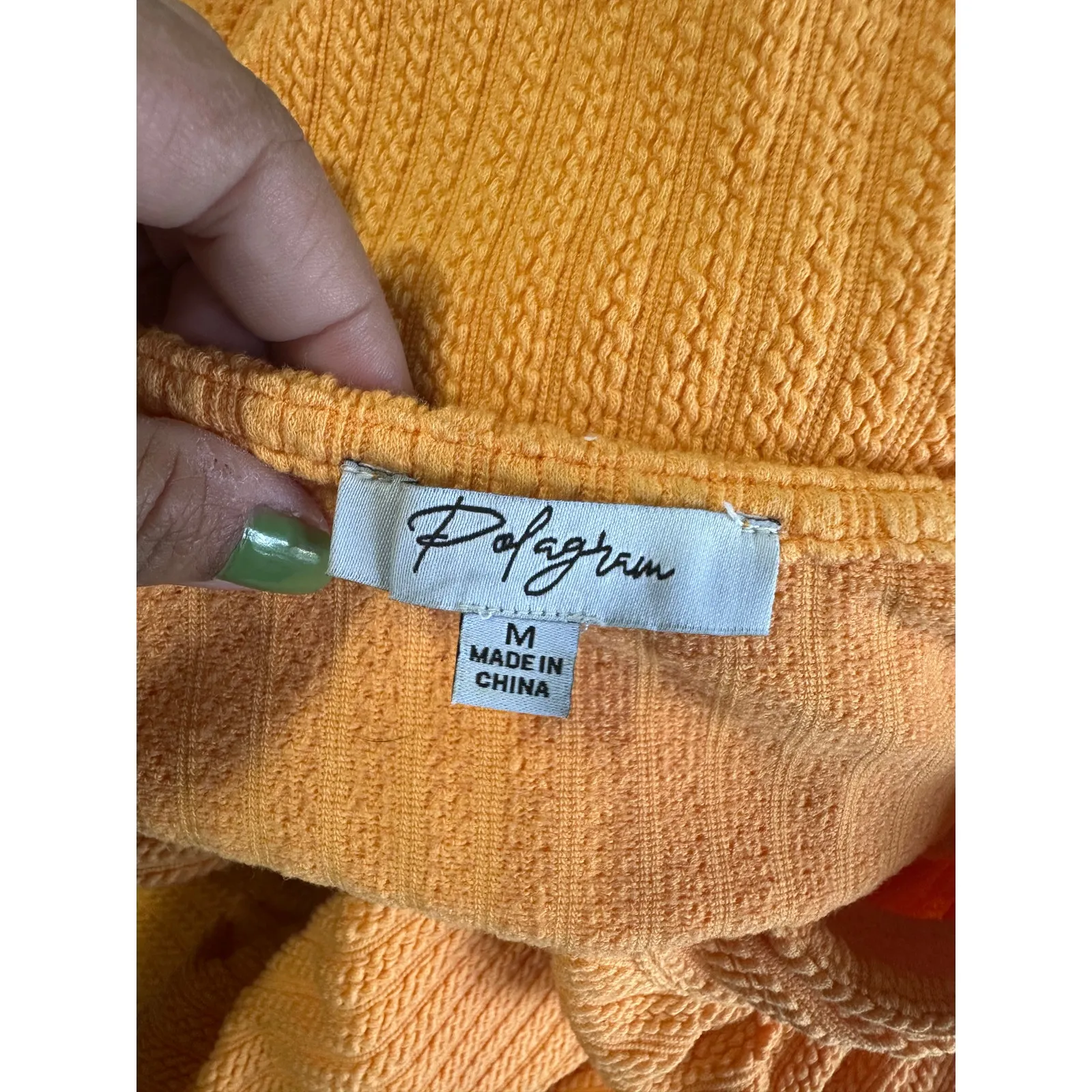 Polagram Orange Rivne Dress – Flowy Boho Style with Feminine Detail - Image 5