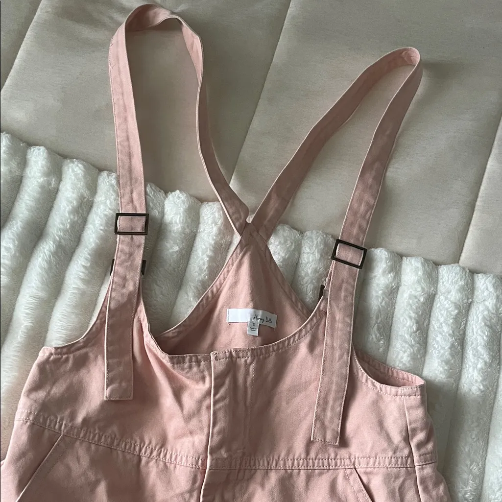 Honey Belle Blush Overalls - Image 3