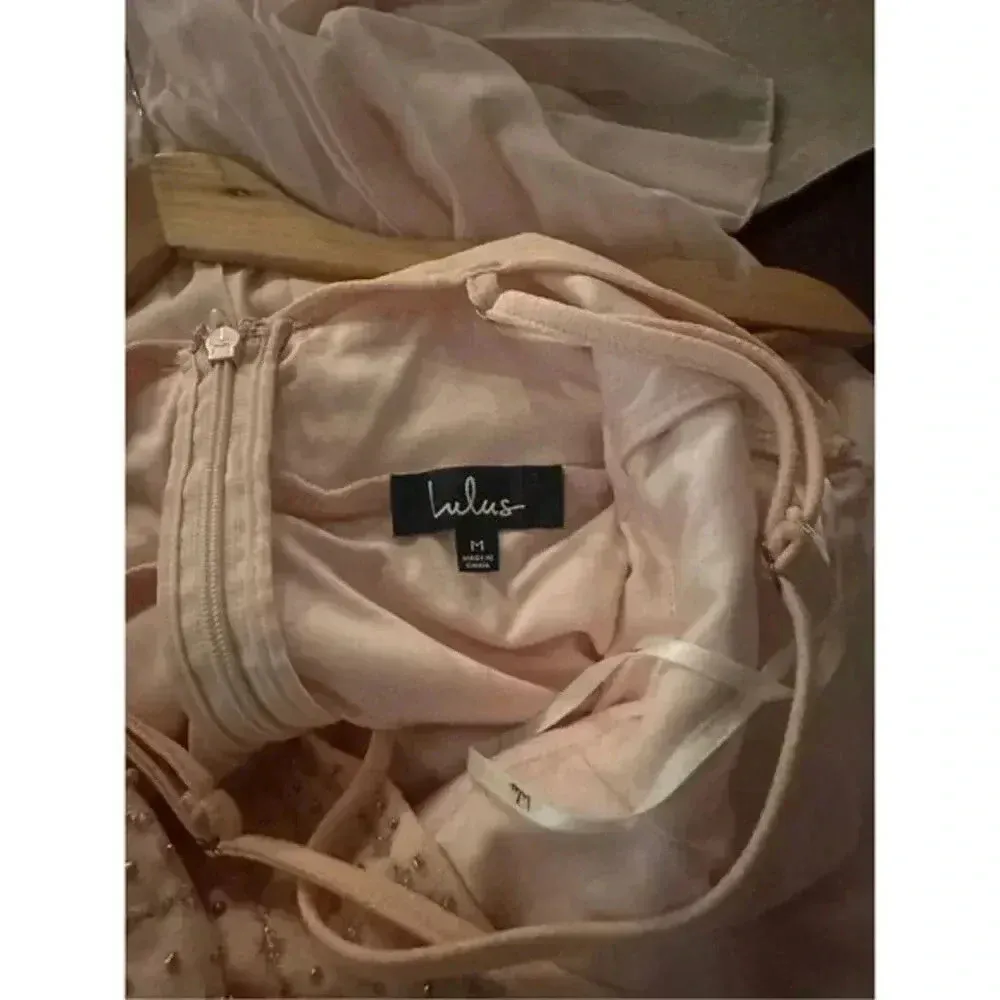 Lulus Glamorous Gala  Pink Dress M Wedding GuestBridesmaid Formal Evening Gown - Image 7