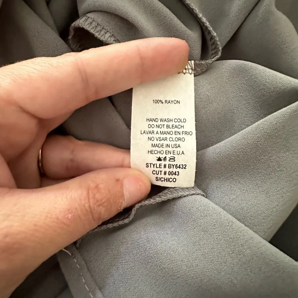 Ces Femme 3/4 Sleeve Jumpsuit Gray - Image 3