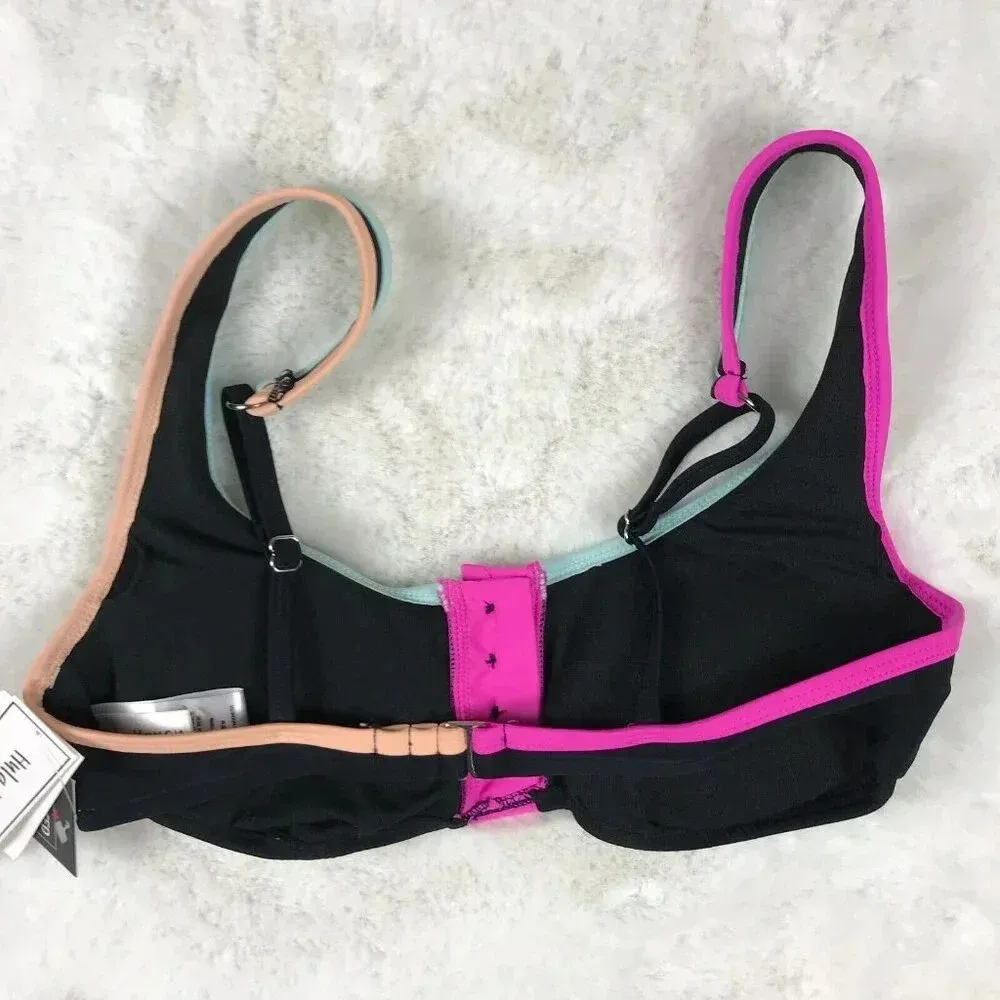 Colorful Black Bikini NWT Medium - Image 16