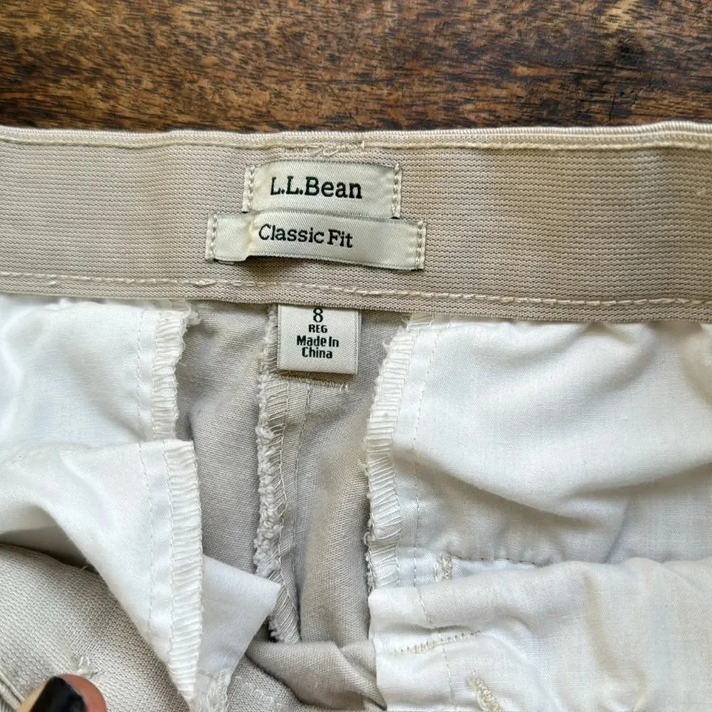 Ll bean size 8 khaki Bermuda shorts Tan - Image 3