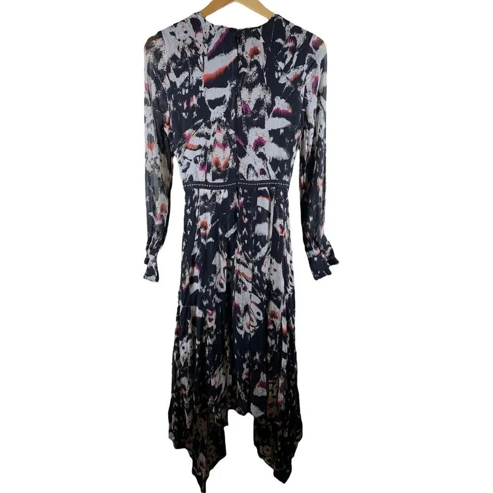 AllSaints LIZIA WING Studded Asymmetrical Rocker Dress Size 2 - Image 11