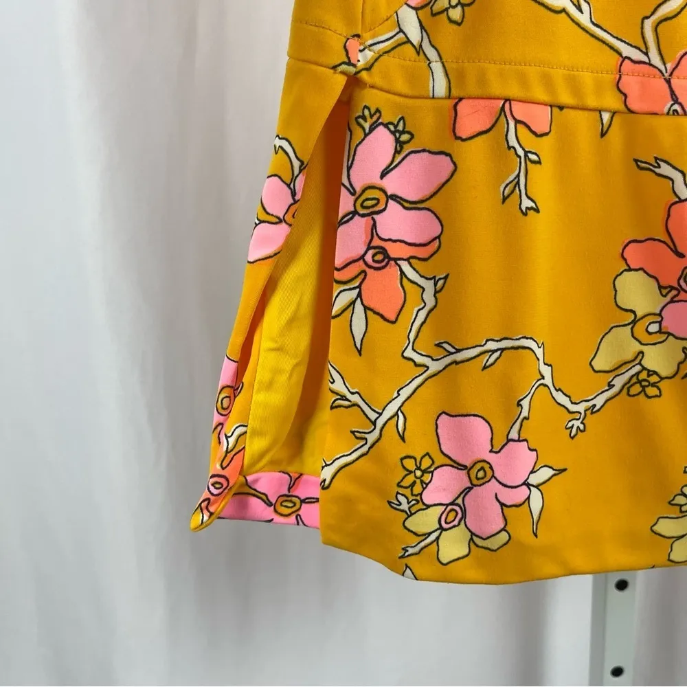 Vintage Jantzen 1960's Size 12 Made in USA Swim Tank Top Dress Floral Flower - Image 3