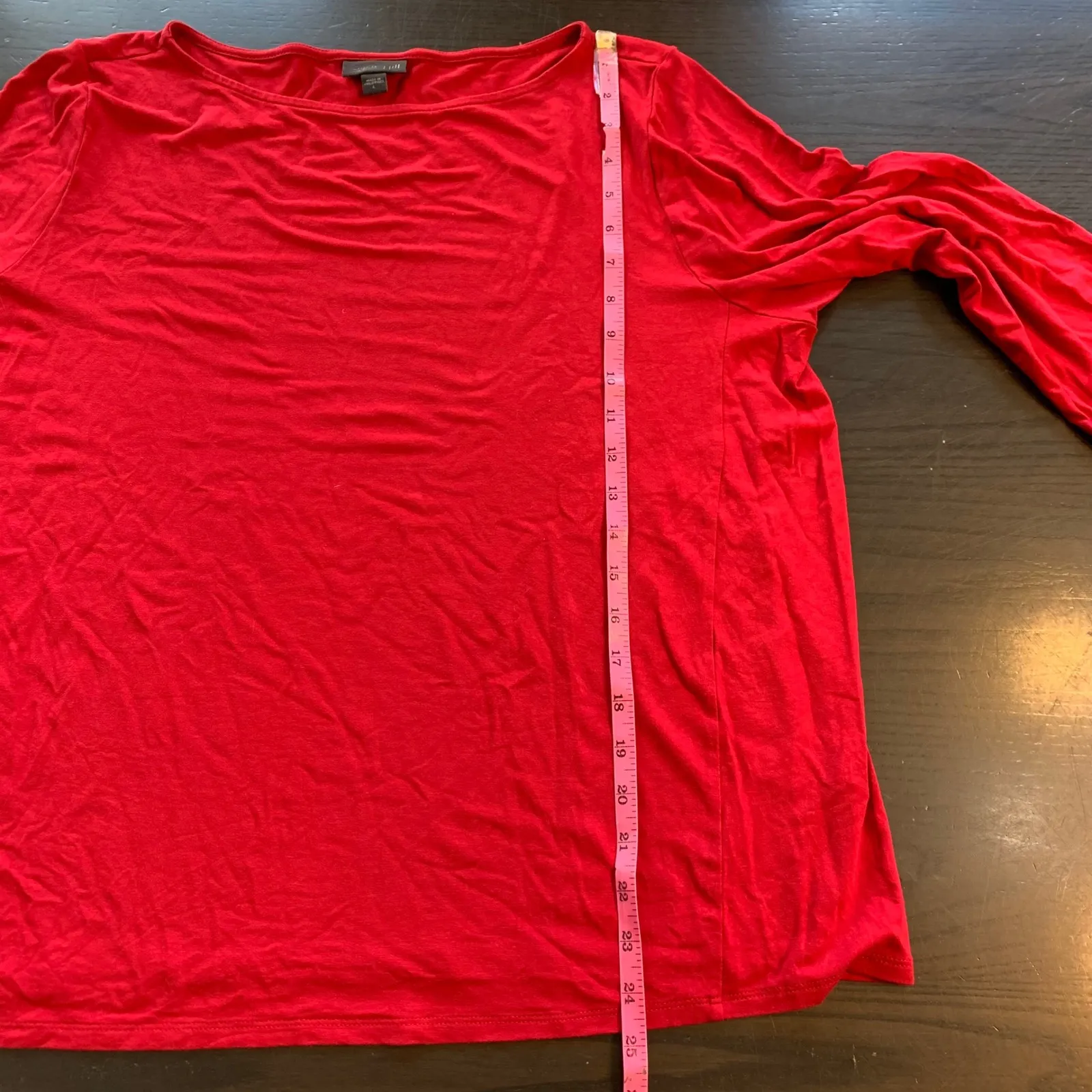 J Jill Wearever‎ Collection Red Christmas Shirt Holiday Knit Top Large Comfort - Image 8