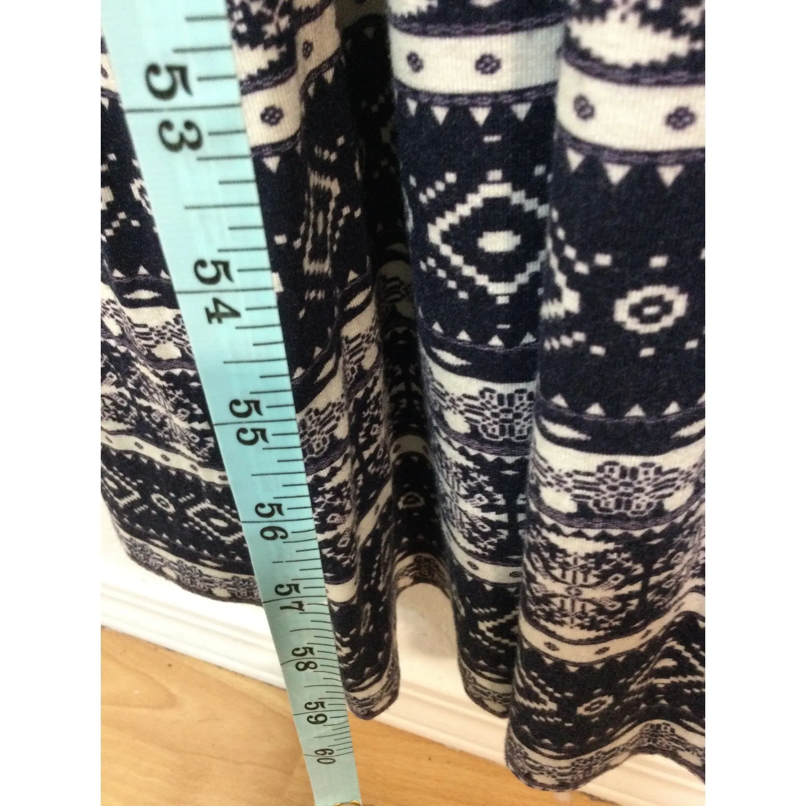 Gilli Maxi Dress Sleeveless Casual V Neck Geometric Print Boho Chic size S (271) Blue - Image 5