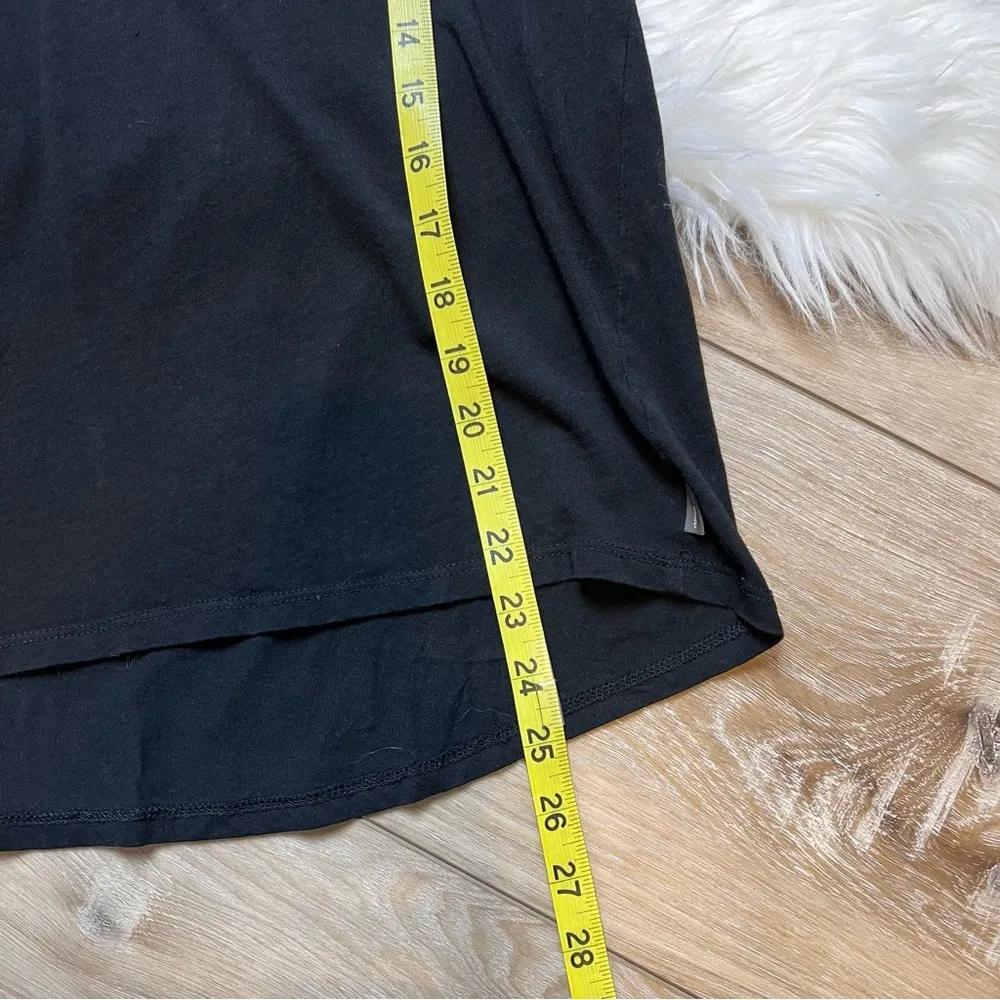 Eddie Bauer 3/4 Sleeve Keyhole Sleeve Black Top. Size XSmall. - Image 7