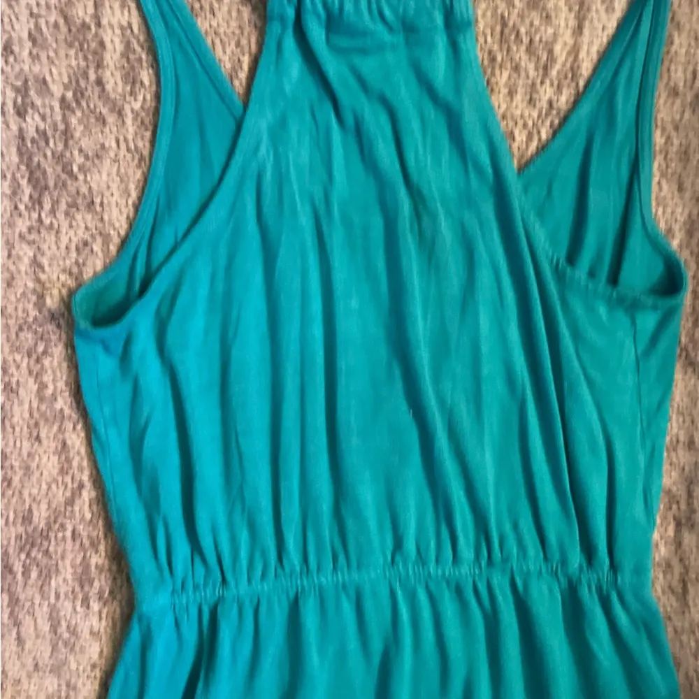 Teal blue Size Small Stretchy Dress with Cinched Waist. - Image 8