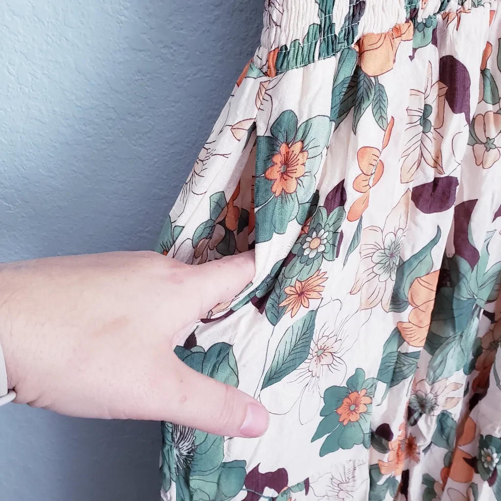 Baltic Born Aliyah Green Multi Floral Midi Dress - Image 4