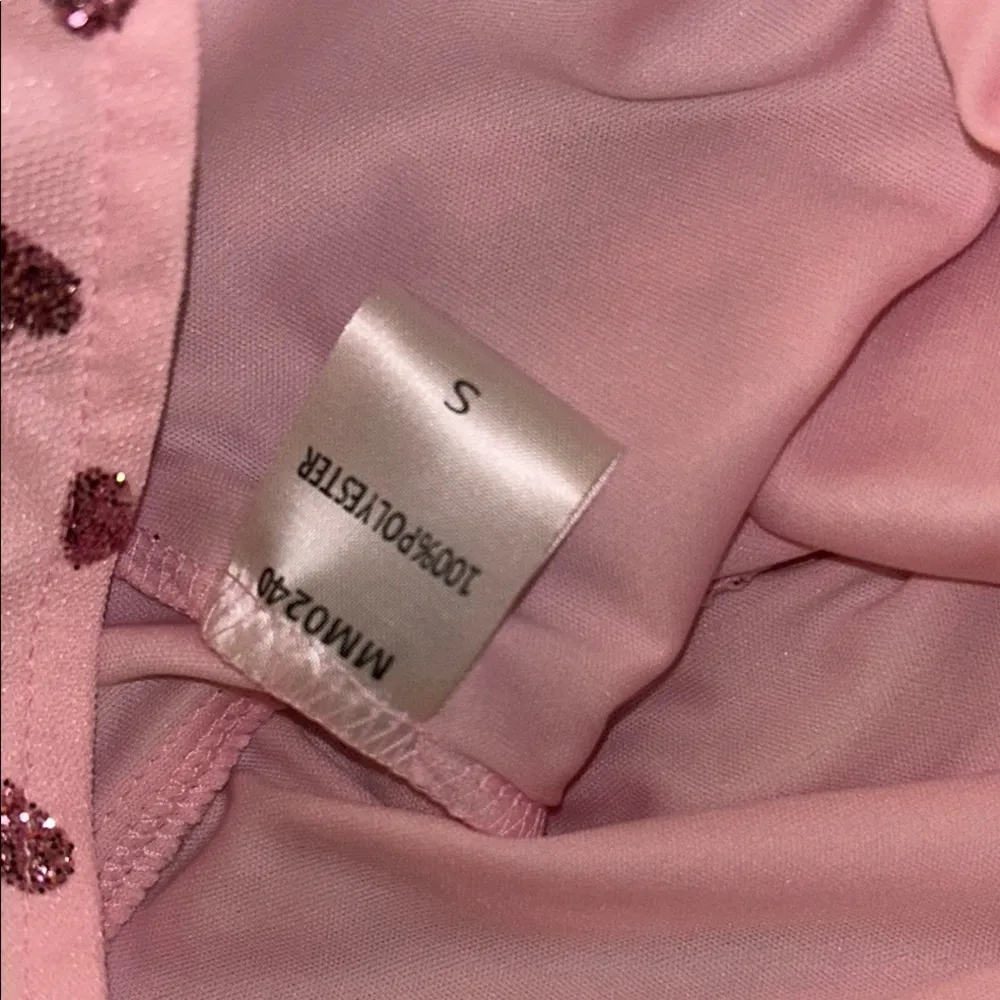 NWT Luxe Wave Size S Pink Heart Patterned Dress - Image 16