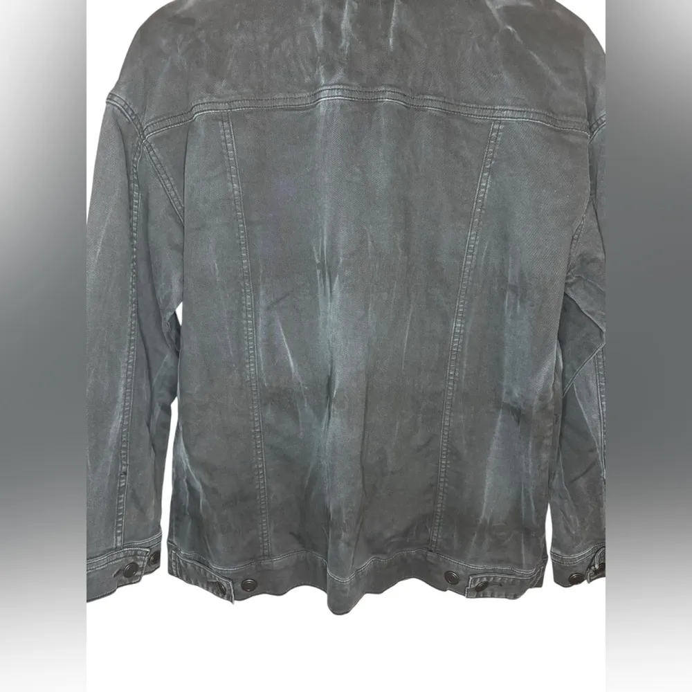 Free People Oversized Tie Dye Denim Jacket Size M - Image 5