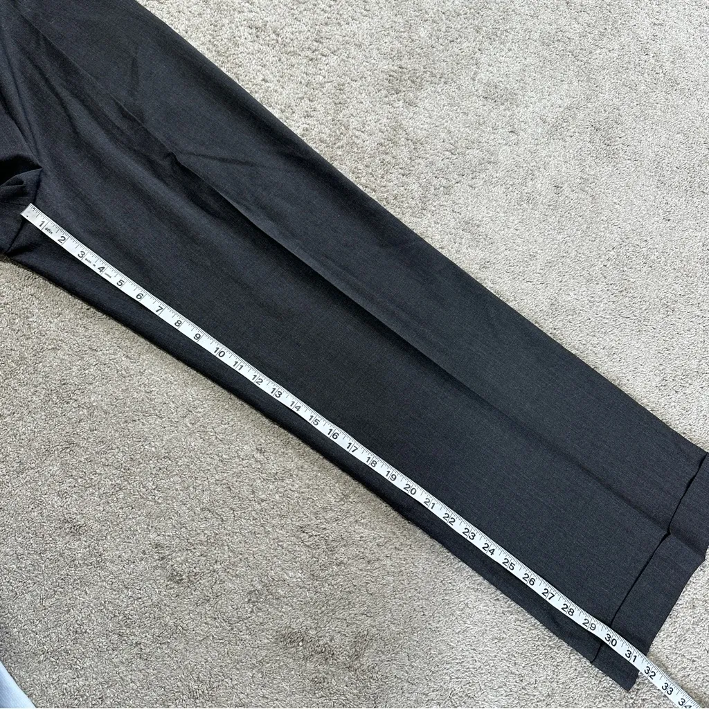 Lafayette 148 New York Virgin Wool Straight Leg Dress Pants Slacks in Gray 8 - Image 15