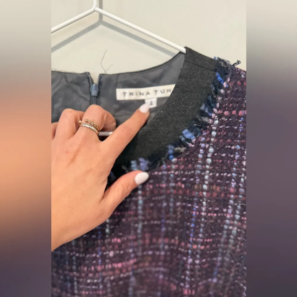 Trina Turk Tweed Sheath Dressage Dress Made in the USA size 4 1717 - Image 6