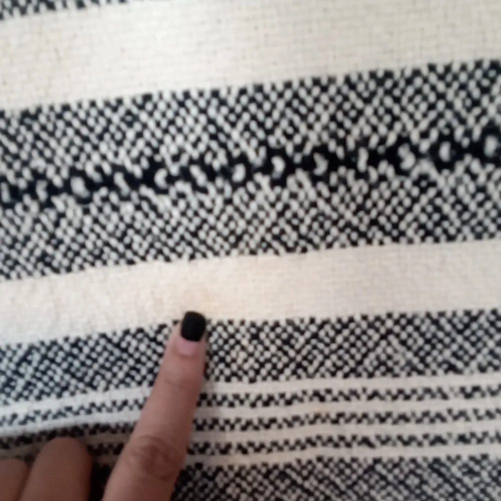 Eileen Fisher System Striped Woven Fringe Sweater Organic Cotton Womens XL - Image 4