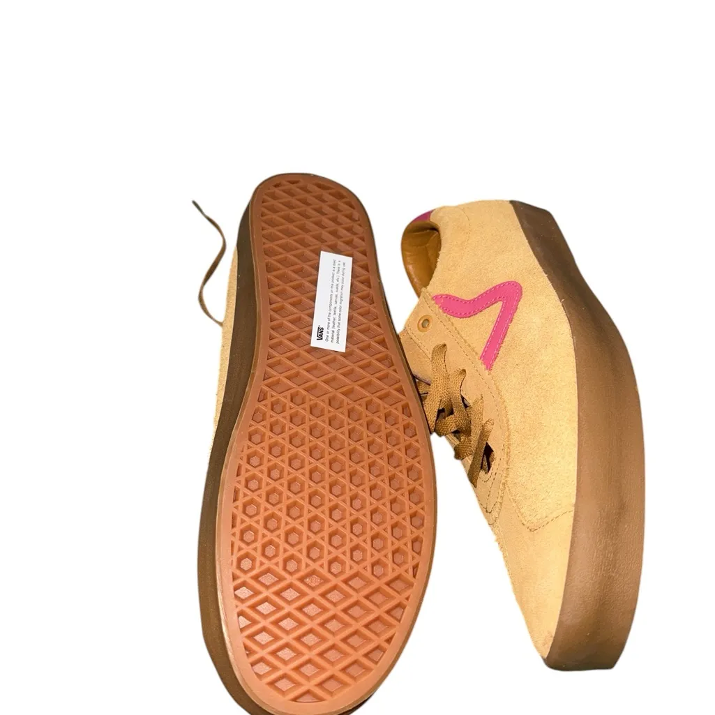 NEW VANS Trainers Vans Women Sport Low Gum Multi Yellow Suede Leather 9 - Image 7