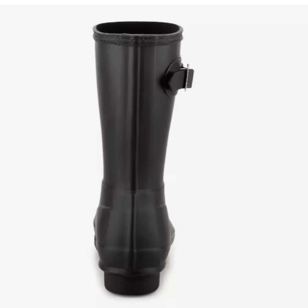 NEW NIB HUNTER Original Short Matte Rain Boot Black SZ-8 - Image 6