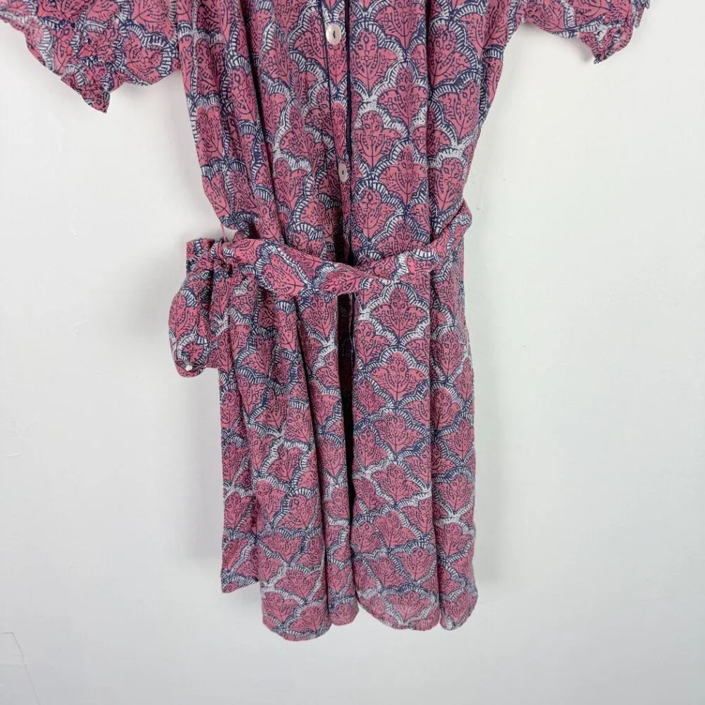 NWT Roller Rabbit Jemina Haisley Lounge Dress Rose Size Large L NEW - Image 4