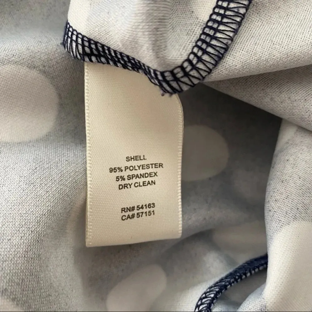 Eliza J Black and Blue Polka dot print Short sleeve Scoop neckline dress… - Image 8