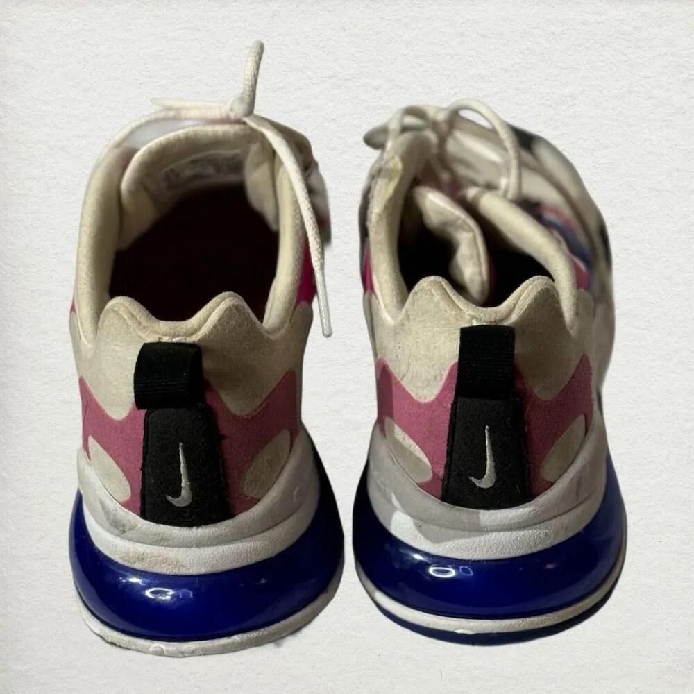 Nike Women's Air Max 270 React Multicolor Sneakers 7.5 Running Walking Active - Image 4