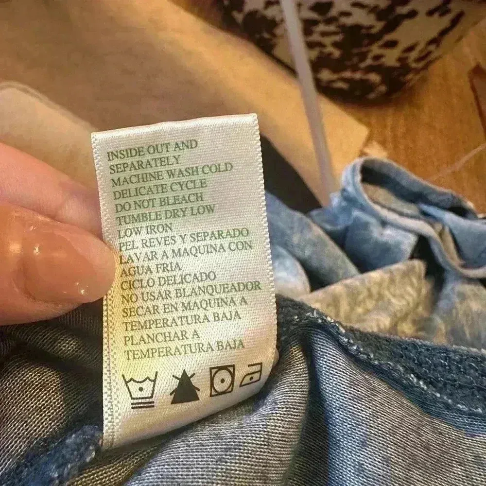 Green Tea shirt Blue Size L - Image 6