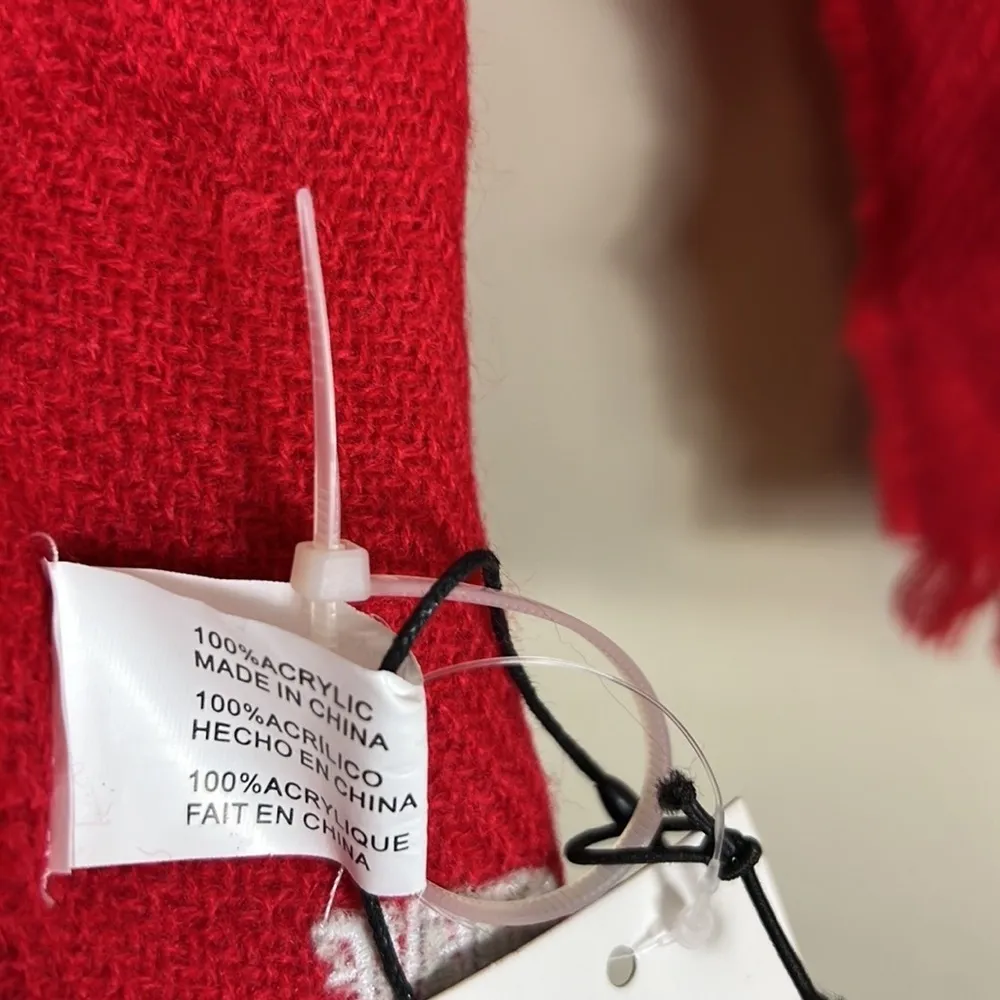 Steve Madden NWT Solid Red Scarf - Image 3