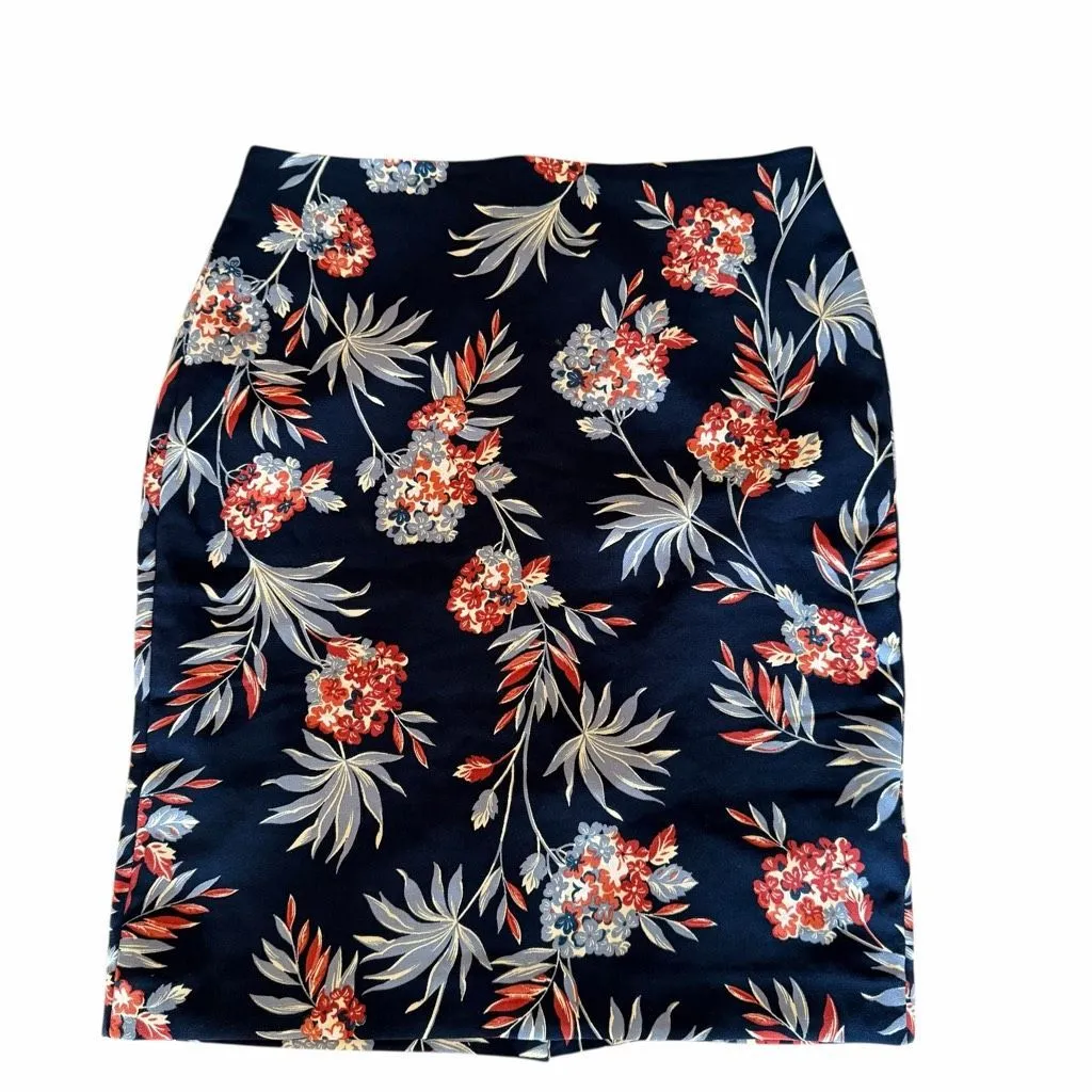 Ann Taylor Factory Floral Lined Pencil Career Skirt SZ 6 - Image 2