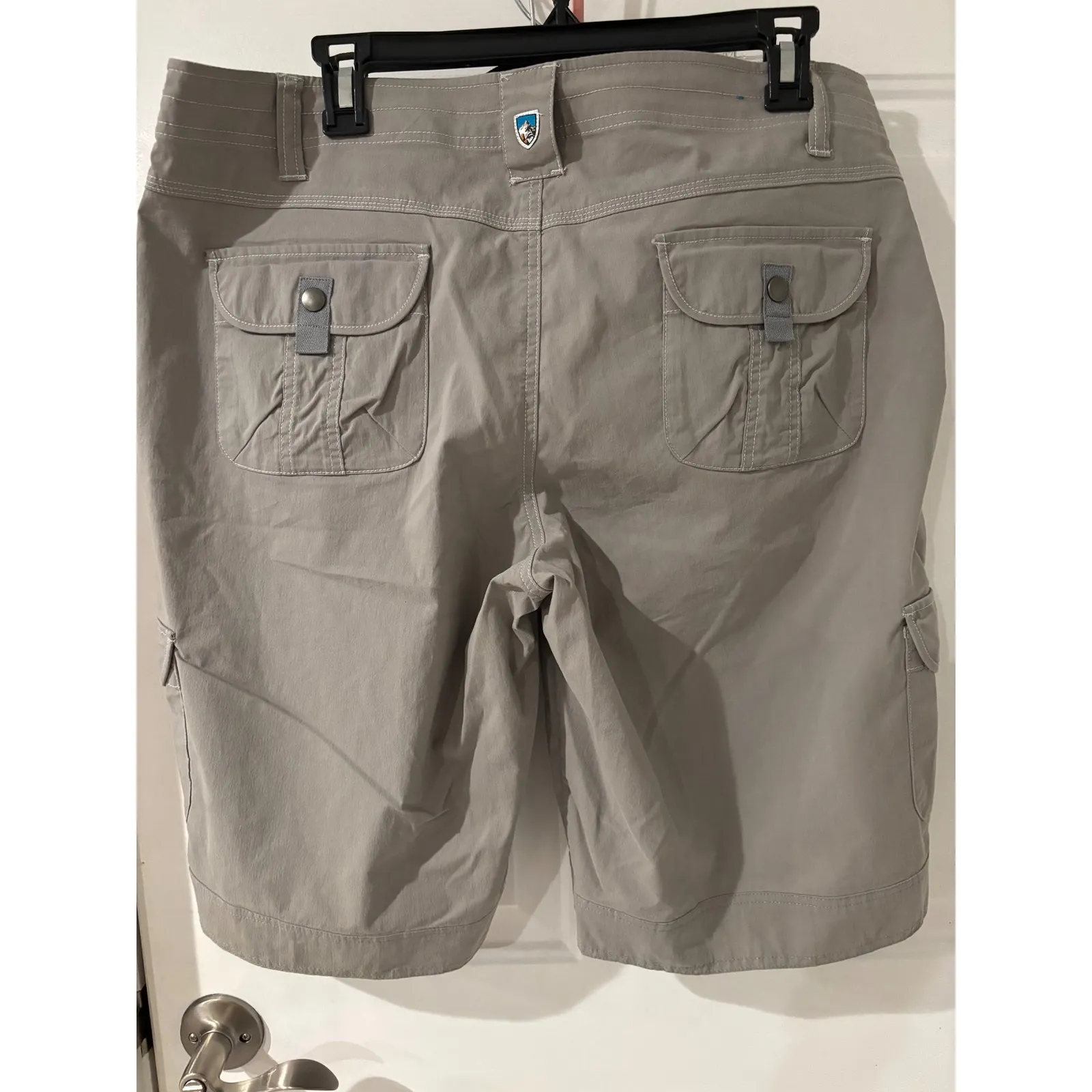 Kuhl Gray Cargo Shorts‎ Womens Size 14 Hiking Outdoor Casual - Image 4