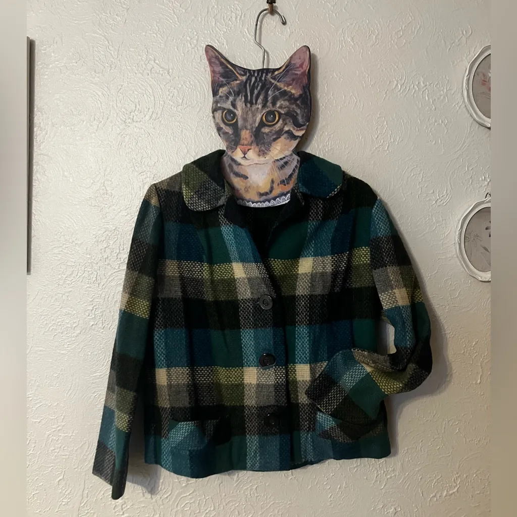 Vintage 1960s shacket, small/medium EUC Blue - Image 2