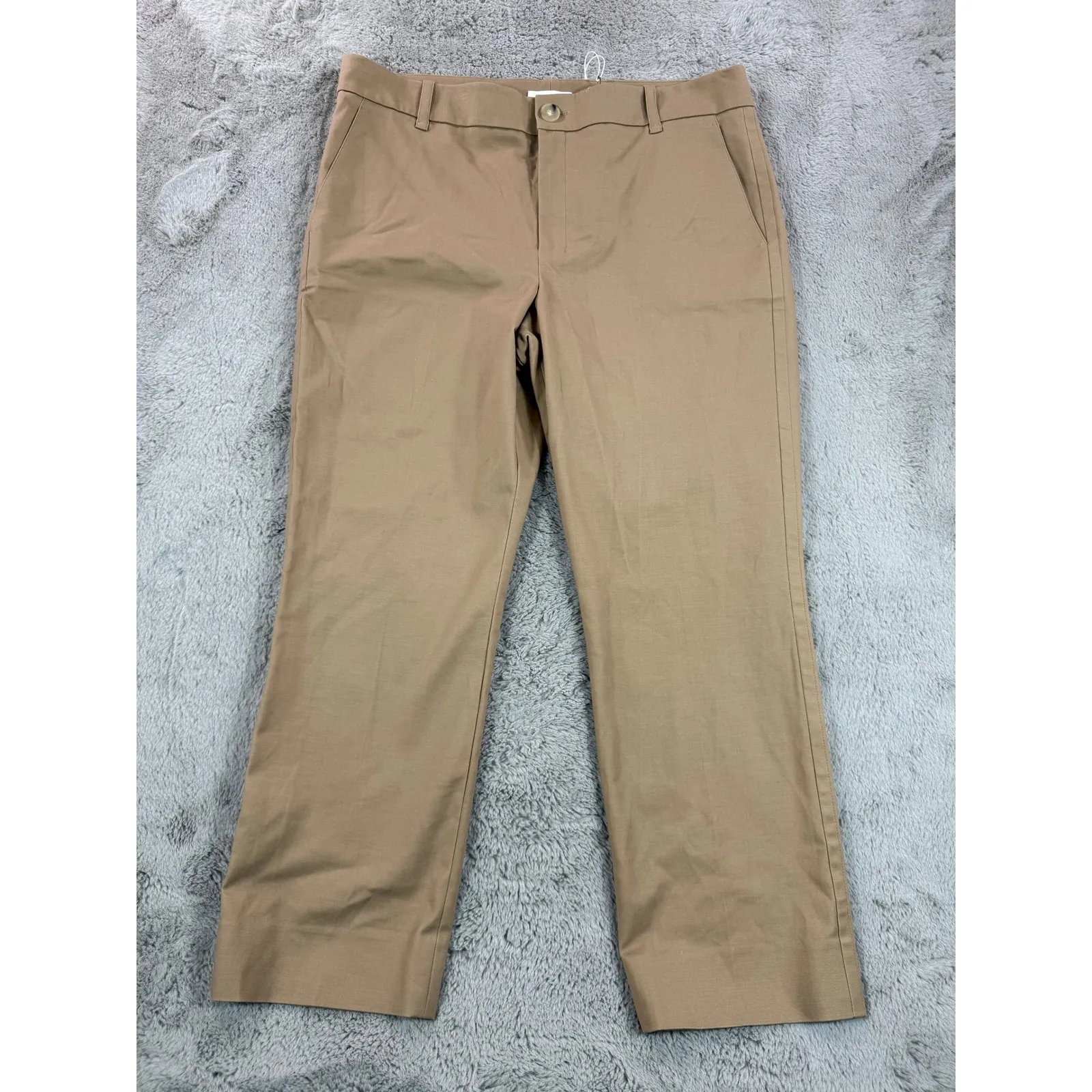 NWT Vince Cigarette Trousers Size 16 Almond Tan Neutral Career‎ Pant Minimalist - Image 4
