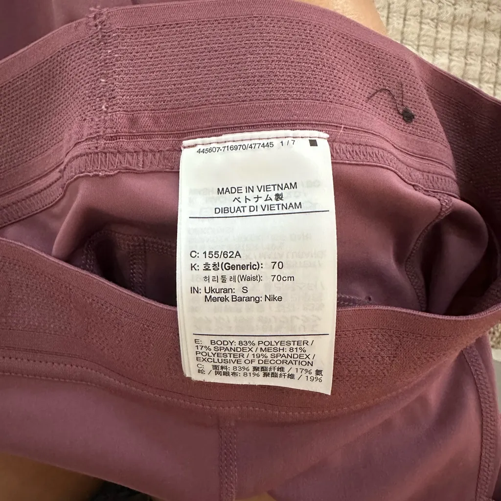 Nike womens Dusty Pink Leggings - Image 3