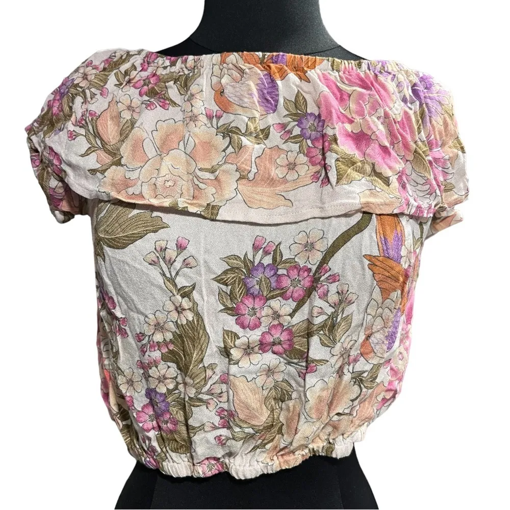 Spell & The Gypsy Blue Skies Off The Shoulder Top - Image 5