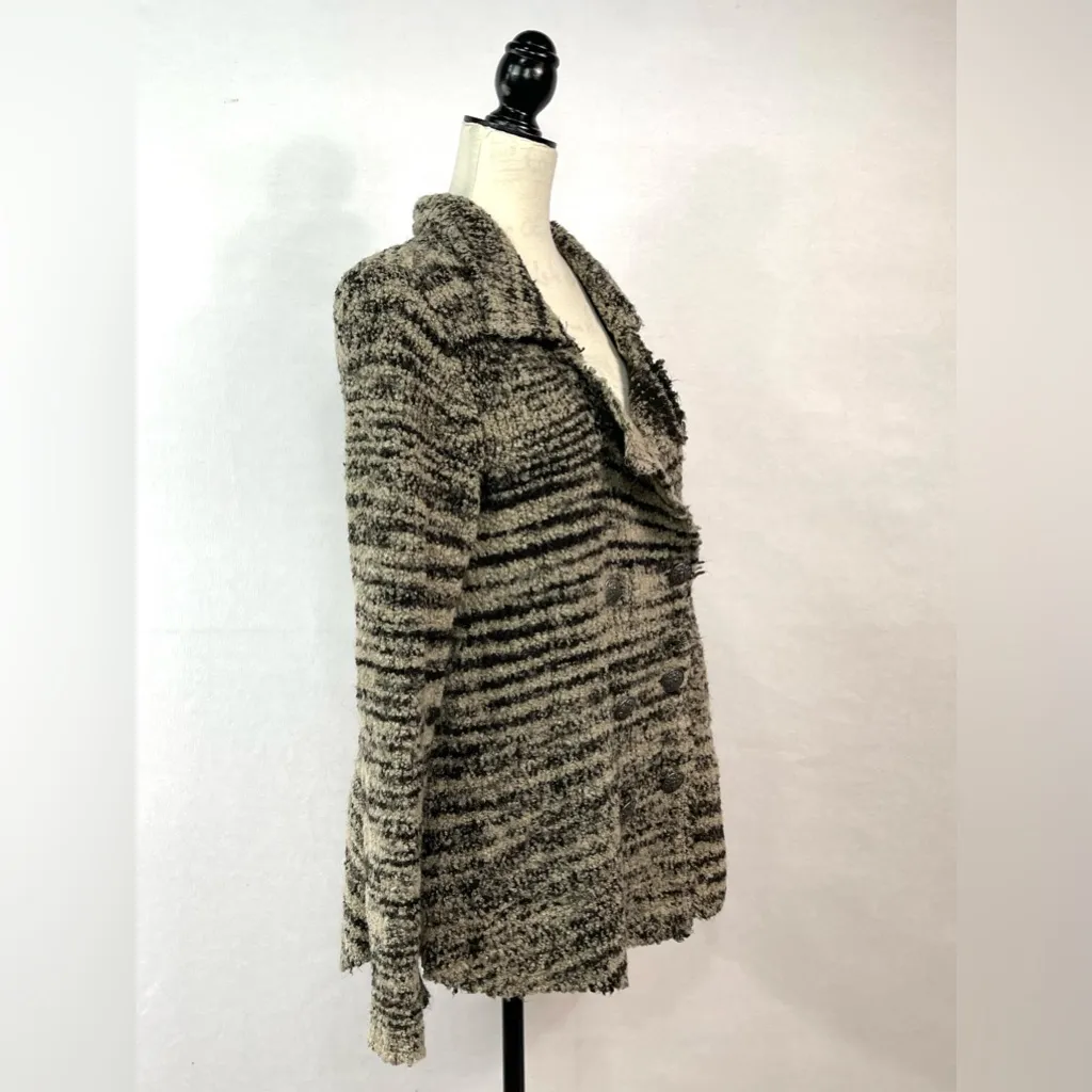 Free People Black and Tan Cardigan - Image 6